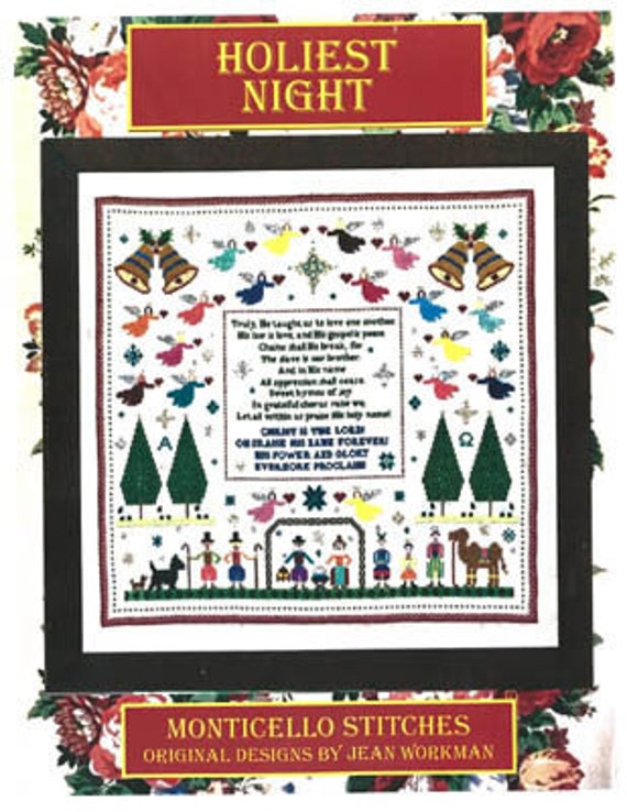 Holiest Night - Monticello Stitches - Cross Stitch Chart