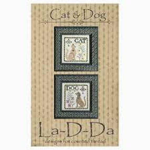 Cat and Dog - La-D-Da - Cross Stitch Chart