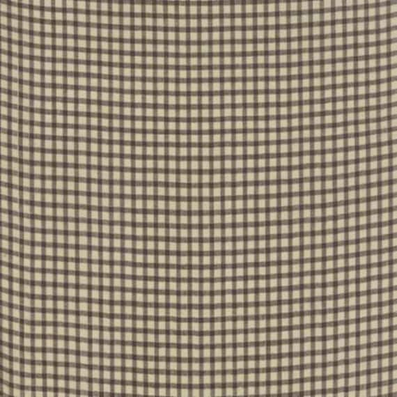 Petite Woven Silky Cotton Check Brown - 1/2 yard