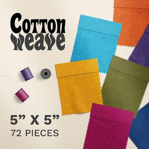Milvale Design Studio - Cotton Weave - 72 x 5 inch Squares