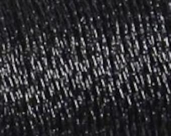 DMC Diamant Metallic Embroidery Thread - 310 Ebony
