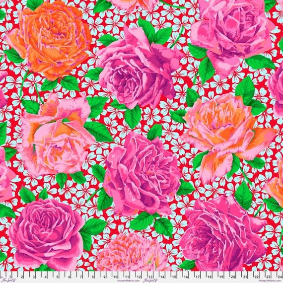 Kaffe Fassett Collective Feb 26 PWPJ077.OPERA Rose Bloom