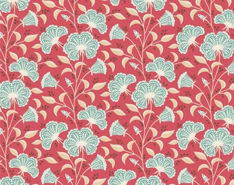 TILDA Windy Days - Stormy Dusty Red 100351 - Fat Quarter