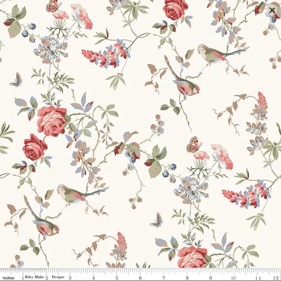 Anne of Green Gables C16121 Cream - 1/2 yard