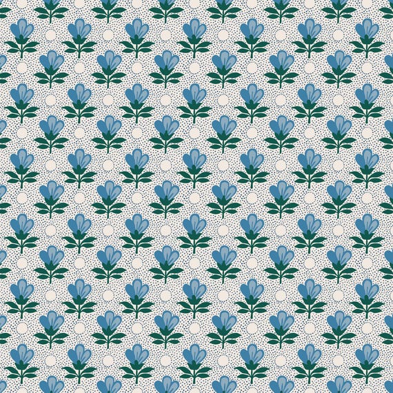Guinevere by Emma Newman - Clarine Blue DV7143 - 1/2 yard