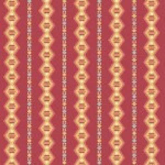 Cloverdale House Diamondstripe Red 7968YR - 1/2 yard