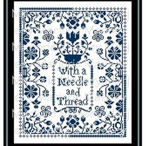 With a Needle and Thread - Marjorie Massey - Cross Stitch Chart