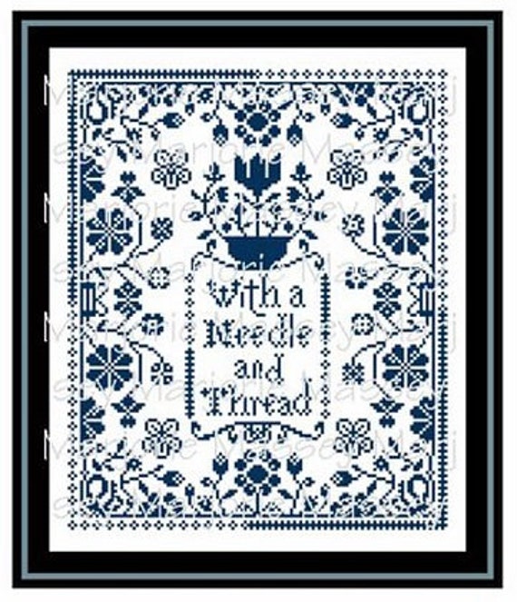 With a Needle and Thread - Marjorie Massey - Cross Stitch Chart