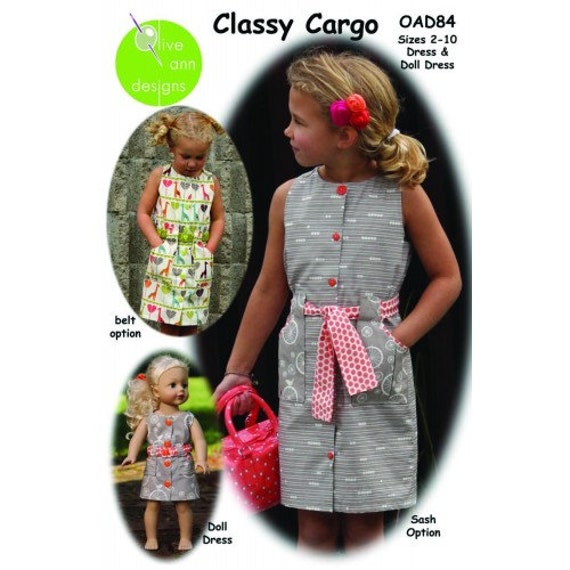 Classy Cargo - Girls Dress Pattern sizes 2-10