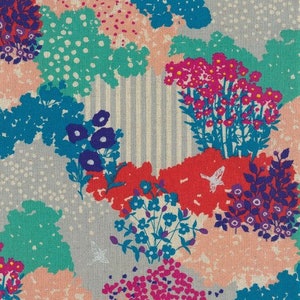 Echino Garden by Kokka - Linen /Cotton 97400 402A - 1/2 Yard