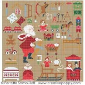 Santa&#39;s Workshop - Cross Stitch Chart