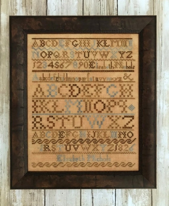 Elisabeth Nichols 1826 - Lucy Beam - Cross Stitch Chart