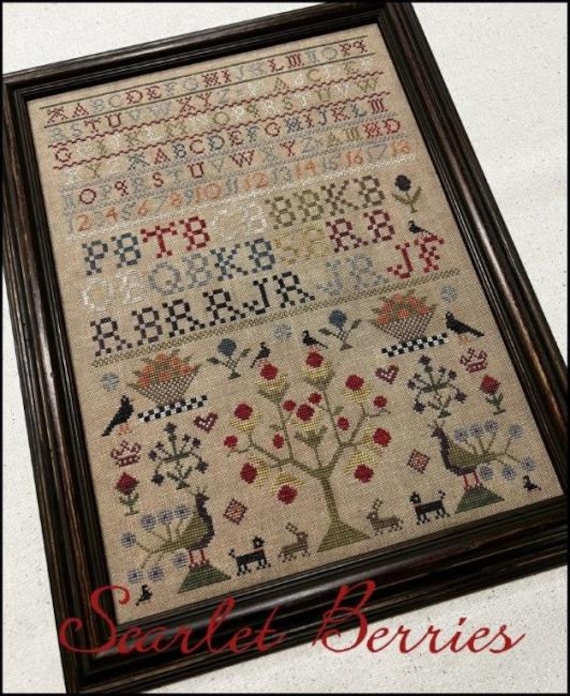 Scarlet Berries- Scarlett House - Cross Stitch Chart