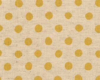 Canvas Natural Dots by Sevenberry Gold 88185Z-2-2 - 1/2 yard