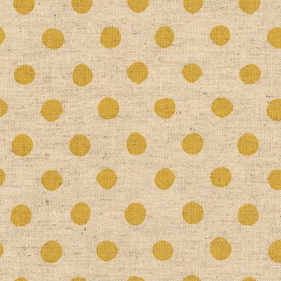 Canvas Natural Dots by Sevenberry Gold 88185Z-2-2 - 1/2 yard