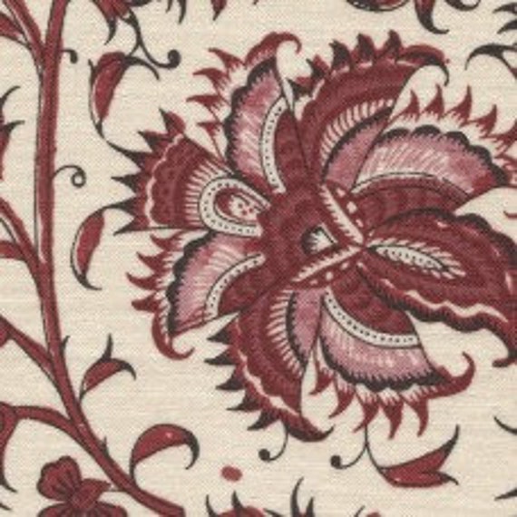 Dutch Heritage Gugarat Large Chinese Red 1020 - 1/2 yard