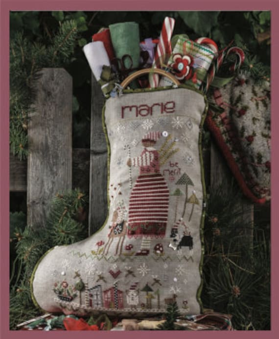 Marie's Stocking - Shepherd's Bush - Cross Stitch Chart and Charms