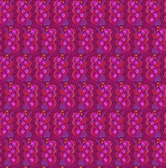 Allegory Tambourine Magenta AMT147-28L - Anna Maria Textiles