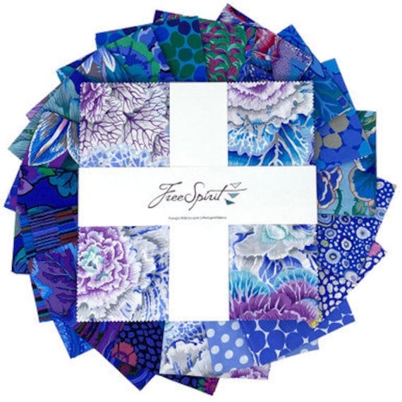 Kaffe Fassett Collective - Lake - 42 x 10 inch squares