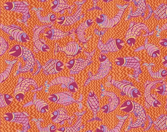 Kaffe Fassett Collective PWBM079 Orange - 1/2 yard