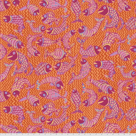 Kaffe Fassett Collective PWBM079 Orange - 1/2 yard