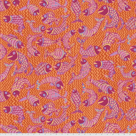 Kaffe Fassett Collective PWBM079 Orange - 1/2 yard