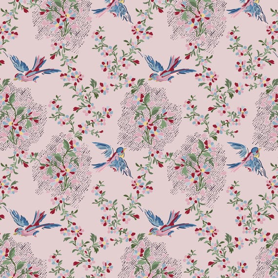 Guinevere by Emma Newman - Elaine Pink DV7131 - 1/2 yard