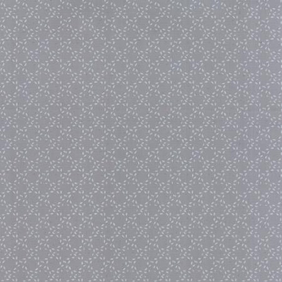 Modern BG Ink Stitched Circles Steel - 1/2 yard