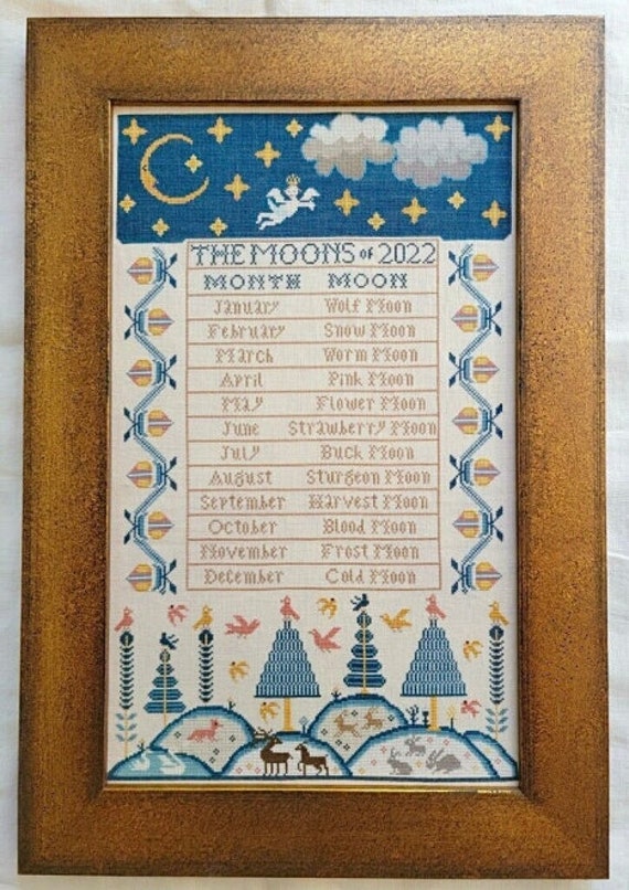 The Moons of 2022 - Kathy Barrick - Chart Only