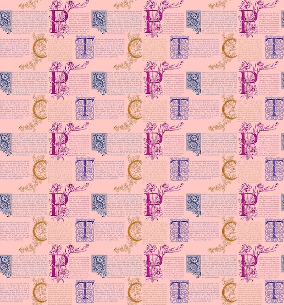 Allegory Prose Blush AMT148-20L - Anna Maria Textiles
