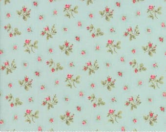 Caroline - Rosebuds Aqua 1865312 - 1/2yd