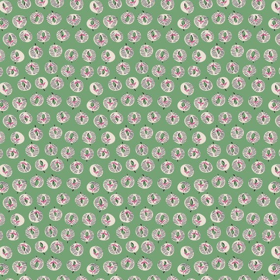Guinevere by Emma Newman - Ganieda Green DV7149 - 1/2 yard