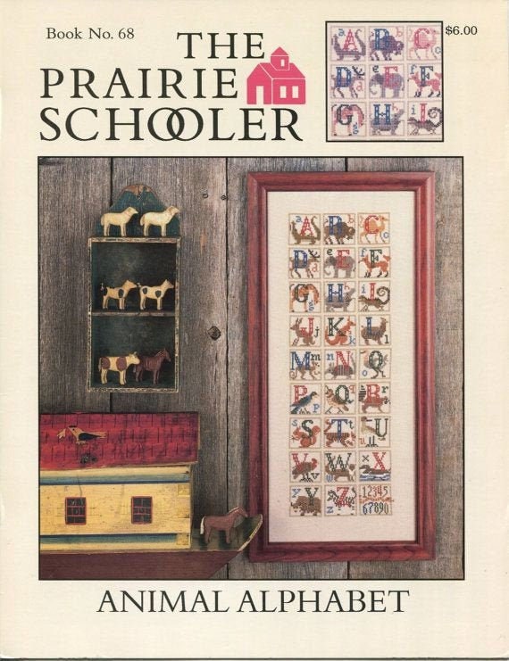 Animal Alphabet - Prairie Schooler - Cross Stitch Chart