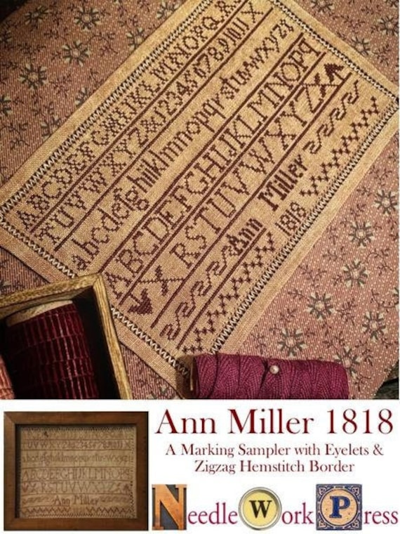 Ann Miller 1818 - Needle Workpress - Cross Stitch Chart