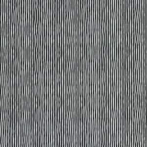 Peut inclure: Motif abstrait noir et blanc avec de fines lignes ondulées.