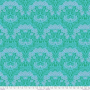 Kaffe x Morris & Co. PWKW007 Aqua - 1/2 yard