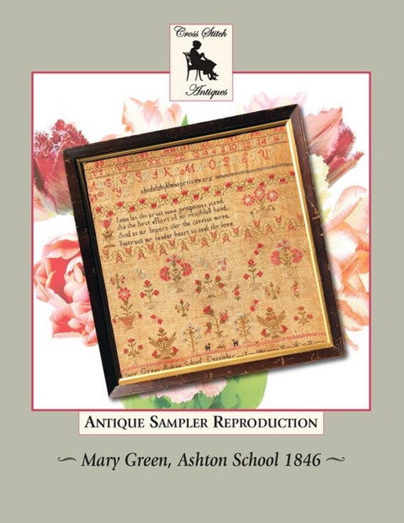 Mary Green, Ashton School 1846 - Cross Stitch Antiques - Cross Stitch Chart