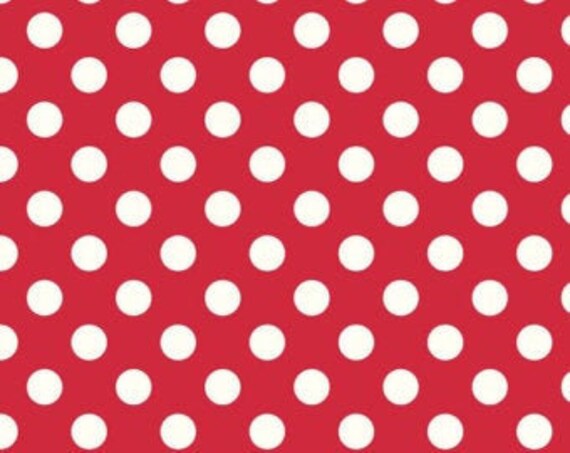 Le Creme Medium Dot Red C630-80 - Riley Blake