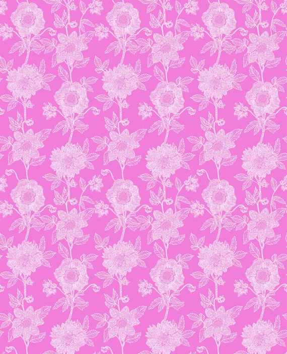 Silhouette Stitched Dahlia CLAMT104-28L - Anna Maria Horner/Parry - 1/2 yard