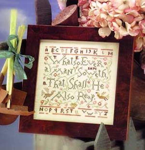 Soweth Sampler - Birds of a Feather - Cross stitch chart