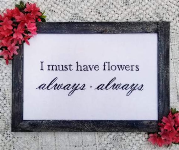 I Must Have Flowers Always - Hello from Liz Matthews - Chart Only