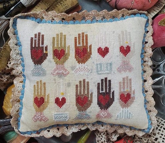 Love Letter to the Cross Stitch Nation - Heartstring Samplery - Chart Only