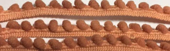 Mini Pom Pom Trim by Dames of the Needle - Rusted Sand - 1 yd