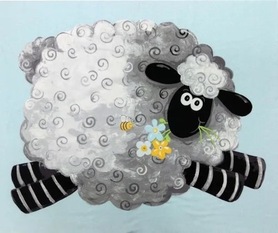 Lewe the Ewe Panel - (36 x 44") 90 x 112 cms