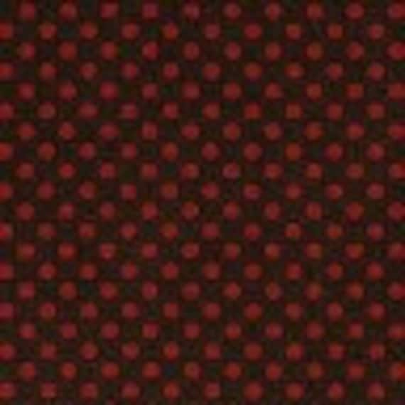 Love Red Dot on Brown 1/2yd