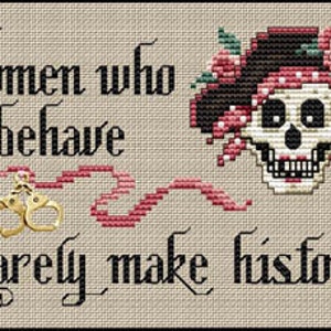 Women Who Behave - Sue Hillis Designs - Chart with Charm
