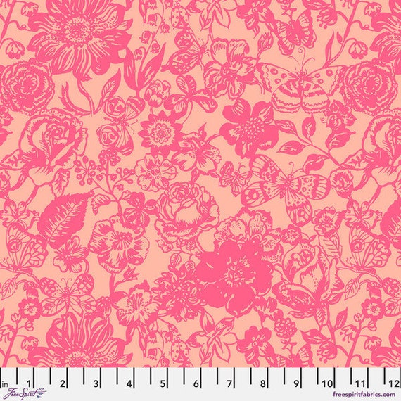 Mon Jardin PWNL036 Apricot - Natalie Lete - 1/2 yard