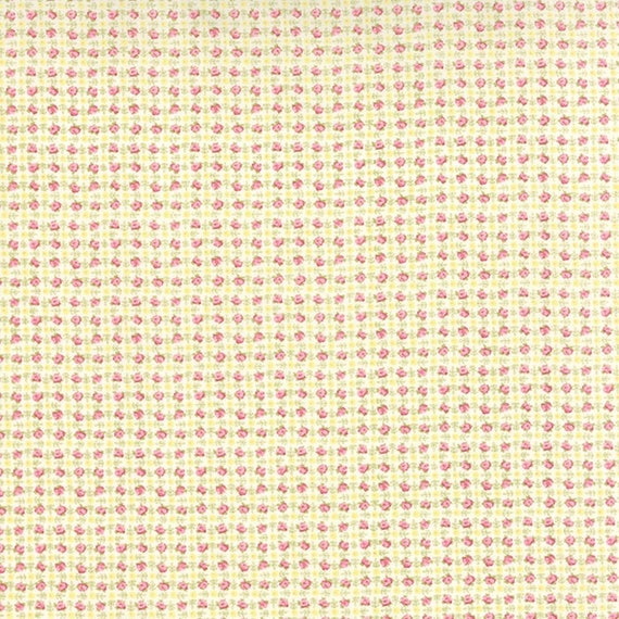 Bespoke Blooms Posie Plaid Yellow 1862212 - 1/2 yard