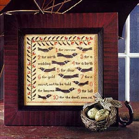 Counting Magpies - Birds of a Feather - Cross Stitch Chart