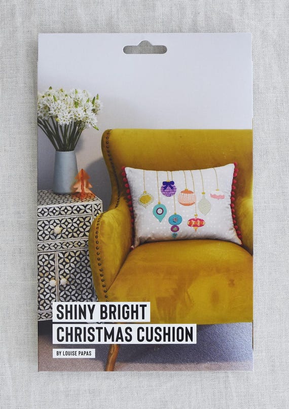 Shiny Bright Cushion Pattern by Louise Papas